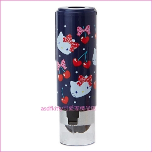 asdfkitty可愛家☆獨家搭配 KITTY藍櫻桃印章盒+印章體-不含刻字-日本製