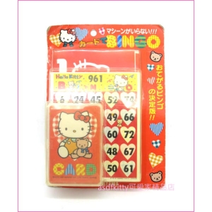 asdfkitty可愛家☆KITTY 1997年出品的紙類遊戲.擺放多年.沒有用過.包裝髒舊-日本製