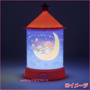 asdfkitty可愛家☆雙子星月亮室內擺飾燈/小夜燈/氣氛燈-日本正版商品
