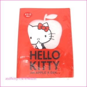 asdfkitty可愛家☆KITTY紅蘋果3*5相本/相簿-可裝40張-2007年出品-日本正版商品