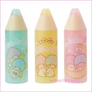asdfkitty可愛家☆雙子星蠟筆造型3入鉛筆蓋/鉛筆延長器/鉛筆套/鉛筆帽-日本正版商品