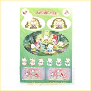 asdfkitty可愛家☆KITTY樂園限定貼紙-2000年出品-日本製