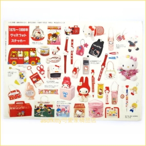 asdfkitty可愛家☆KITTY商品的貼紙-日本正版商品