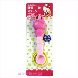 asdfkitty可愛家☆KITTY立體造型3入量匙-日本正版商品