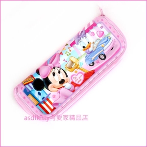 asdfkitty可愛家☆米妮 黛西L號防水餐具袋/筆袋/收納袋-韓國製