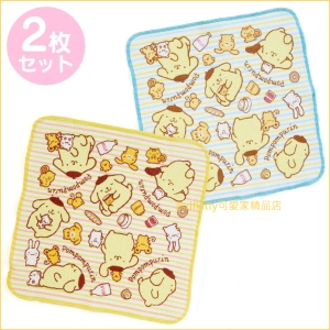 asdfkitty可愛家☆布丁狗廚房抹布-2入-35*35公分-日本正版商品