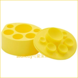 asdfkitty可愛家☆貝印黃色6連圓型飯糰模型-1次可做3種尺寸唷-還可做肉丸子-漢堡-日本製