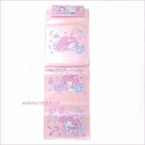 asdfkitty可愛家☆美樂蒂3格壁掛式收納袋-收納文具.飾品.工具…等-日本正版商品