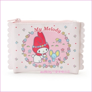 asdfkitty可愛家☆美樂蒂小老鼠面紙收納包/化妝包-日本正版商品