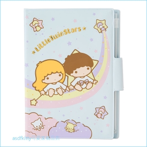 asdfkitty可愛家☆雙子星彩虹多功能收納夾/證件夾-放手冊.護照.存摺-母子手帳本-日本正版商品