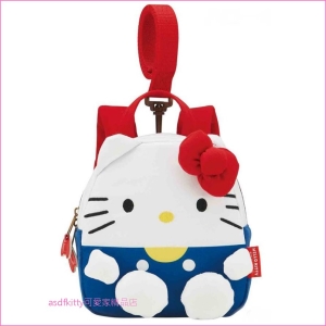 asdfkitty可愛家☆KITTY立體造型兒童防走失後背包-日本正版商品