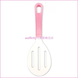 asdfkitty可愛家☆日本製-Pretty粉紅色有洞飯匙/飯勺