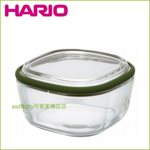 asdfkitty*特價 HARIO日本製-方型微波玻璃保鮮盒-M-600ML-加熱蔬菜.保鮮水果.小菜