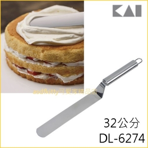 asdfkitty可愛家☆貝印 18-8不鏽鋼蛋糕抹刀-32公分-DL-6274-日本正版商品