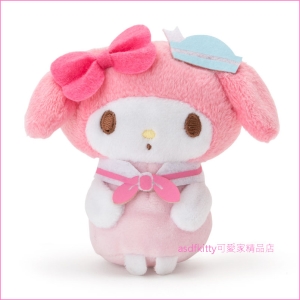 asdfkitty可愛家☆美樂蒂海軍風可站立小娃娃/短絨毛玩偶-陪您上班上網-紓壓療癒-日本正版商品