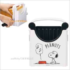 asdfkitty可愛家☆SNOOPY史努比白色-吐司切片器-標準型-土司切割器-日本正版商品