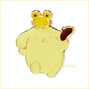 asdfkitty可愛家☆布丁狗老鼠造型胸針/別針/徽章-日本正版商品