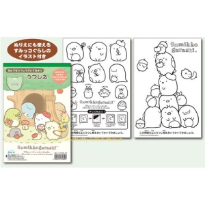 asdfkitty可愛家☆日本san-x角落生物蘋果樹描圖本/繪畫本-日本製