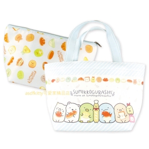 asdfkitty*日本san-x角落生物麵包店保溫保冷PU皮手提袋/便當袋/購物袋-日本正版商品