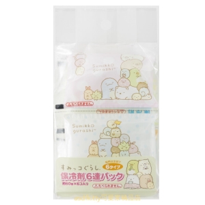 asdfkitty*角落生物6連保冷劑/保冰劑-保鮮食物或牙痛-發燒降溫-冰敷-日本製