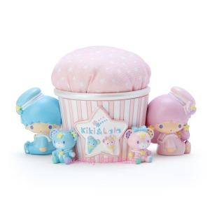 asdfkitty*雙子星杯子蛋糕造型針線收納盒/置物盒/整理盒-日本正版商品