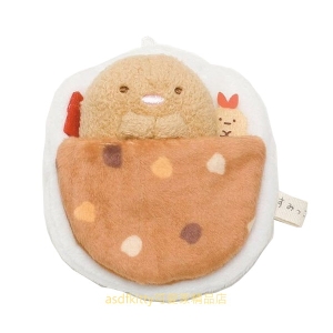 asdfkitty*日本san-x角落生物炸豬排造型絨毛娃娃＋玩具床-絨毛玩偶-扮家家酒-日本正版商品