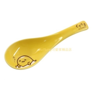 asdfkitty*日本金正陶器蛋黃哥大臉陶瓷湯匙-日本製