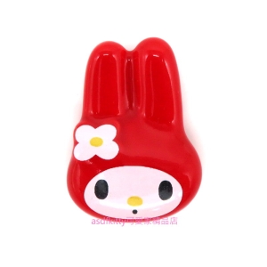 asdfkitty*美樂蒂大臉造型陶瓷筷架-日本製