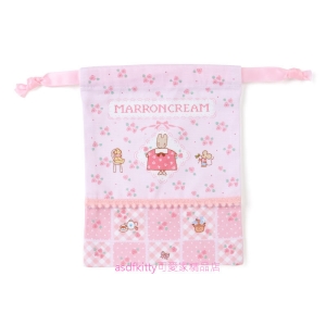 asdfkitty*茉莉兔下午茶束口袋/收納袋/置物袋/禮物袋-日本製