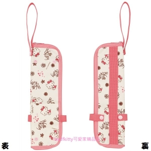 asdfkitty*KITTY雨傘收納套/折傘套/收納袋/水壺套/化妝袋-日本正版商品