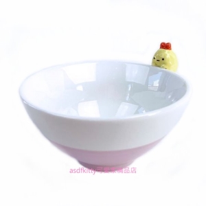 asdfkitty*日本san-x角落生物炸蝦造型杯緣子陶瓷碗/飯碗/湯碗-日本正版商品