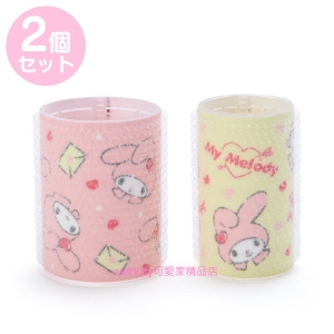asdfkitty*美樂蒂魔鬼氈髮捲/捲髮器-1大1小-美髮工具-日本正版商品