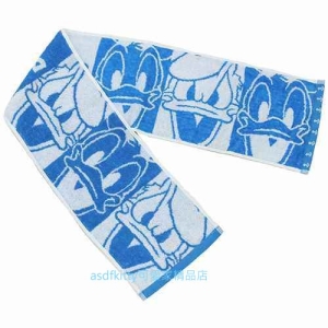 asdfkitty*唐老鴨運動長毛巾-18*110公分-窄版長型-日本正版商品