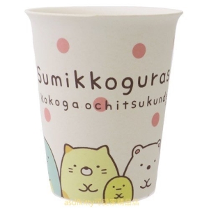 asdfkitty*日本san-x角落生物排排站塑膠杯子-410ML-漱口杯/筆筒/筷筒-日本正版商品
