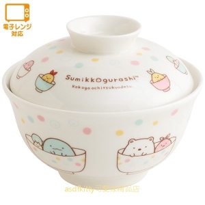 asdfkitty*日本san-x角落生物有蓋陶瓷碗/丼飯碗/湯碗/泡麵碗-可微波-日本正版商品