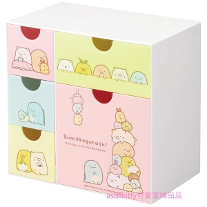 asdfkitty*角落生物疊疊樂桌上型抽屜置物櫃/收納抽屜-日本正版商品