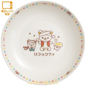 asdfkitty*日本san-x拉拉熊印度風陶瓷圓形深盤/咖哩盤/湯盤-日本正版商品