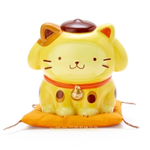 asdfkitty*布丁狗招財貓造型陶瓷存錢筒/撲滿/儲金箱-日本正版商品