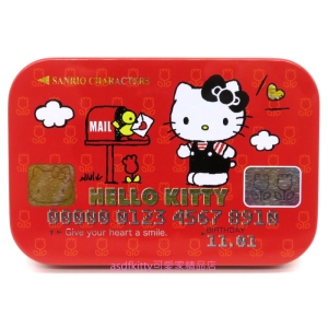 asdfkitty*KITTY長方型收納鐵盒/置物盒/禮物盒-日本正版商品