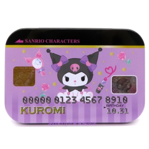 asdfkitty*庫洛米長方型收納鐵盒/置物盒/禮物盒-日本正版商品