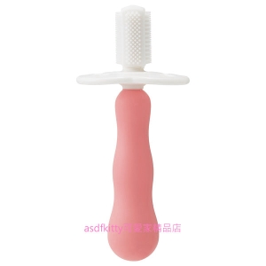 asdfkitty*日本SKATER粉紅色嬰幼兒乳齒刷-日本正版商品