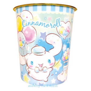 asdfkitty*大耳狗氣球 圓型金邊垃圾桶/收納桶/玩具桶-日本正版商品