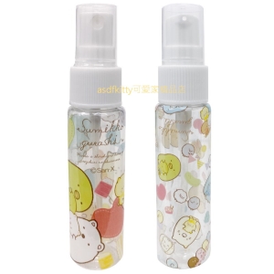 asdfkitty*日本san-x角落生物玩偶款攜帶式噴霧空罐＋擠壓空瓶-30ML-酒精噴瓶.洗手乳空瓶-日本正版商品