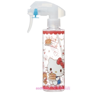 asdfkitty*KITTY泰迪熊透明噴霧空瓶-200ML-可裝酒精.化妝水…等-日本正版商品
