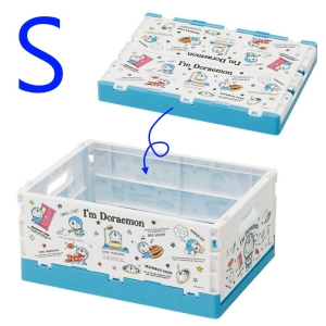 asdfkitty*哆啦A夢 可折疊收納箱/整理箱/置物箱-S號-可堆疊收納-日本正版商品