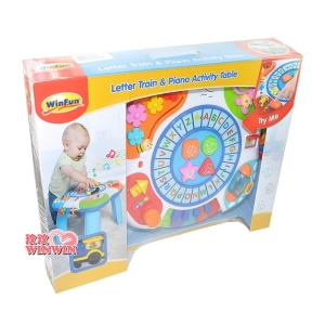 WinFun 0801多功能音樂字母學習桌，歐盟EN71/台灣BSMI 國際玩具安全檢驗，新品上市