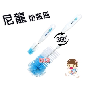 yummy rabbit 亞米兔360度旋轉奶瓶刷YM-83101，可360度旋轉，尼龍材質，輕鬆清潔奶瓶