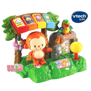 Vtech 歡樂動物園，讓寶寶跟著可愛的猴子及大嘴鳥一起來看看動物園