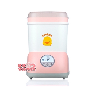 Piyo Piyo 黃色小鴨微電腦觸控式消毒烘乾鍋，蒸氣消毒＋熱風負離子烘乾，一鍵自動完成所有程序，下殺1699元超優惠
