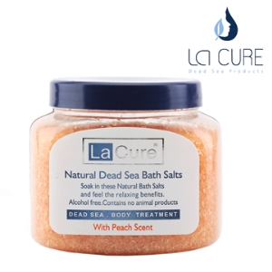死海活性礦物沐浴鹽《小顆粒罐裝》橘 500g Dead Sea Bath Salt-Peach